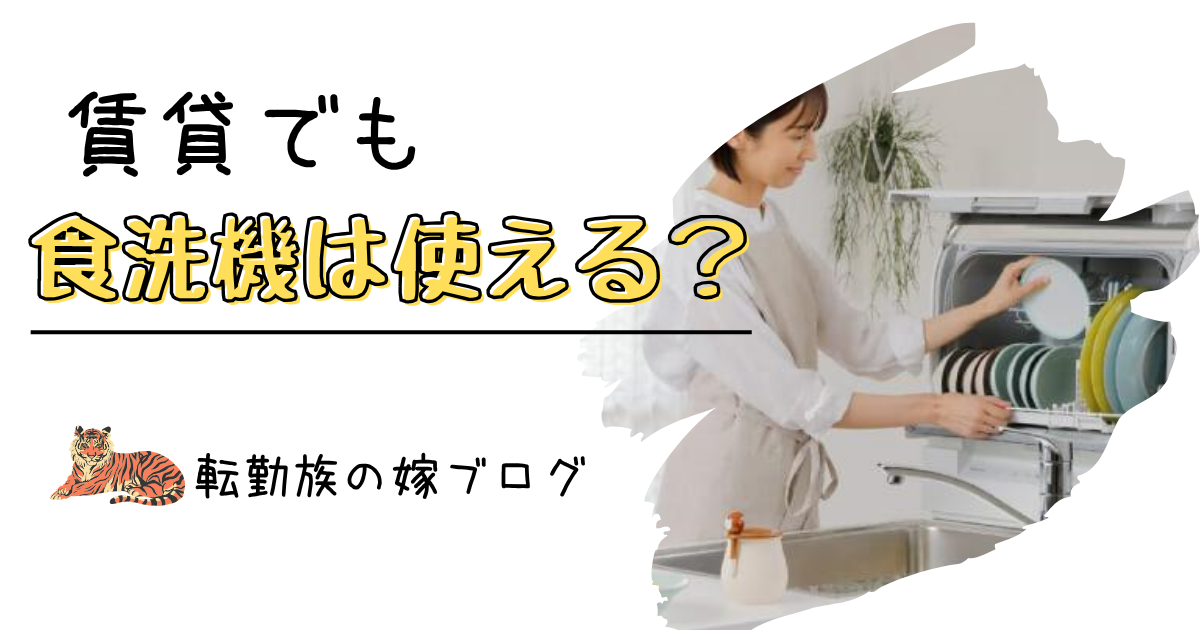 賃貸キッチンで卓上食洗機を使う女性｜転勤族の食洗機体験談